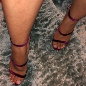 Californication Heel - Wine Velvet